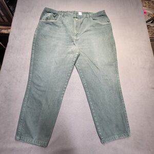 Vintage X-AM Jeans Mens 44x28 Green Tapered Leg Distressed Baggy Y2K Urban